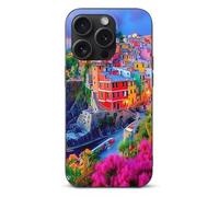 Manarola Italy in The Cinque Terre Funny Phone Case for iPhone 15 Pro Max Plus Personalised Protective Cover