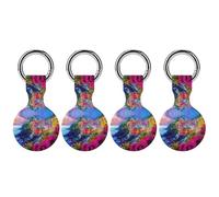 Manarola Italy in The Cinque Terre Silicone Case for Airtag Holder Keyring with Item Tag Finders Accessories