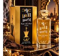 Manasik Oudh Al Amir Elixir Eau de Parfum 100ml | Oud Scent, Gold Bottle Design