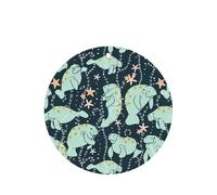 Manatee Animals Calf Printing 10 Pcs Air Freshener Car Scented Hanging Sheets Air Freshener Sheet With Rope For Car And Home