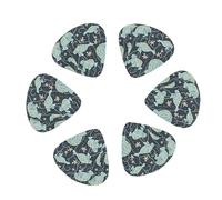 Manatee Animals print Guitar Picks 12PCS Mixed Gauges(0.46/0.71/0.96mm) with Case, for Guitar/Ukulele