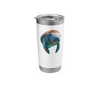 Manatee. Artist's Rendition. Stainless Steel Insulated Tumbler
