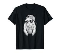 Manatee Calf w Cap and Sunglasses Value Graphic T-Shirt