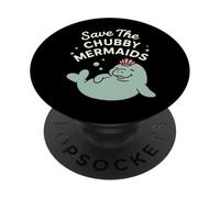 Manatee Enthusiast Sea Cow Lover Lettuce Love Conservation PopSockets Adhesive PopGrip