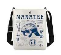 Manatee Gift Manatee Lover Gift Marine Biology Animal Lover Florida Animals Crossbody BAG (MANATEE CB UK)