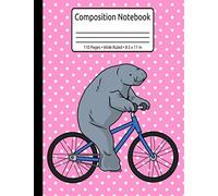 Manatee Gifts Save The Manatees Journal Manatee Composition Notebook Wide Ruled 110 Pages 8.5 x 11 in: Sea Cow Gifts For Women & Men