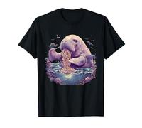 Manatee Ramen Japanese Noodles Manatee Ramen Bowl Lover T-Shirt