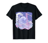 Manatee Ramen Waves Ocean Japanese Noodles Ramen Bowl Lover T-Shirt