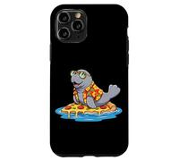 Manatee Surfing on Pizza Slice Summer Case for iPhone 11 Pro