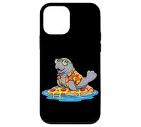 Manatee Surfing on Pizza Slice Summer Case for iPhone 12 mini