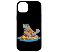 Manatee Surfing on Pizza Slice Summer Case for iPhone 14 Plus