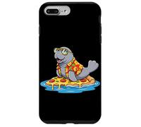 Manatee Surfing on Pizza Slice Summer Case for iPhone 7 Plus/8 Plus