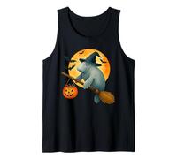 Manatee Witch Hat Pumpkin Halloween Costume Men Women Kids Tank Top