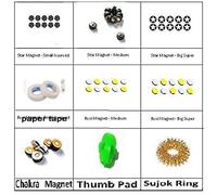 MANAV Acupressure Byol, Star, Chakra, Ring Magnets and Thumb Pad Tools (General, Medium, Small)& PAPER TAPE OF 2