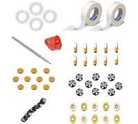 Manav Acupressure Magnet Therapy Tools Set With Byol Magnet,Chakra Magnet, 5 Star Magnet & Bar Magnet With Sujok Jimmy Keyring & Paper Tape Massager (Multicolor)
