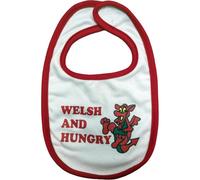 Manav Baby Bib - Welsh and Hungry | Fun & Functional Baby Bib with Welsh Pride | Soft, Absorbent & Easy to Clean | Gift for Little Dragons