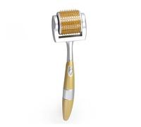 MANAV Derma roller 0.5Mm 192 Needles Derma Roller Professional Gold Plated Titanium Alloy Needles Roller Treating Acne Scars Skin Hair Loss Wrinkles (0.5 Mm)