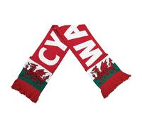 Manav Wales Cymru New Welsh Jacquard Scarf Acrylic Knitted 6 Nations Rugby Football Supporter