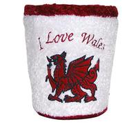 Manav Welsh Bedroom Bin - Stylish Cymru Wales Waste Paper Bin with Welsh Dragon Design, Lightweight Durable Bedroom Office Storage Bin for Home, Study, Gaming Room and Kids Spaces