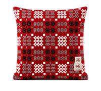 Manav Welsh Red Tapestry Cushion Cover Traditional Wales Inspired Woven Style Decorative Pillow Case Welsh Heritage Pattern Sofa Chair Bedroom Living Room Home Décor Gift