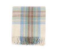 Manav Welsh Woollens Recycled Wool Tartan Blanket Throw | Premium Eco-Friendly Wool Blend | Soft, Warm, Durable & Sustainable for Sofa, Bed, Picnics, Travel & Traditional Welsh Heritage-Inspired Gift