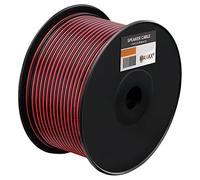 MANAX® 100 m Twin Stranded Wire, 2 x 0.75 mm², Red/Black Cable 2-Core (100 m 0.75 mm² - 1 Spool, Red/Black)