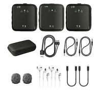 MANAYO Wireless Lavalier Microphone for iPhone, iPad and Android, Mini Bluetooth Lapel Clip on mic for YouTube Video, Interview, Camera, livestream (WM560)