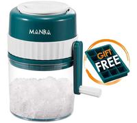 MANBA Ice Shaver and Snow Cone Machine - Premium Portable Ice Crusher and Shaved Ice Machine with Free Ice Cube Trays - BPA Free