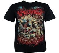 MANBAO Aborted Mens God Machine T Shirt in Black Black Size L