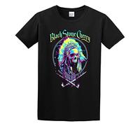MANBAO Black Stone Cherry Art Logo Shirt T Shirts for Mens Size L