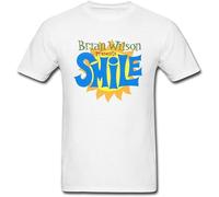 MANBAO Men's Brian Wilson Smile T Shirt Size 3XL White