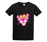 MANBAO Pink Panther Face Mens Round Neck Cotton T Shirts Size M