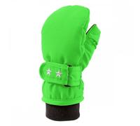 Manbi Snowpaw Kids Mitten: Neon Green: 7-8 Years Size: 7-8 Years, Colo