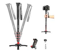 Manbily Extendable Camera Aluminum Monopod with Feet Portable Travel Monopod with Removable Tripod Stand Base for DSLR Canon Nikon Sony Video Camcorder 5 Sections 67-in 170cm Max Load 15.5lbs(A-222)