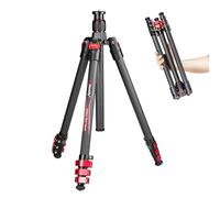 Manbily Travel Tripod Carbon Fiber for Camera, 58.7" Camera Tripods Compact Portable Lightweight, with Metal Flip Buckle, No Ball Head, Max Load 22lbs-PH-20