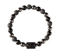 MANBOZIXi Men Natural Stone Bracelet, Womens Gemstone Bracelet, Zodiac Signs Moitv, Lava Stone Bracelets, Virgo