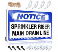 Mancave Accessories Men Notice Sprinkler Riser Main Drain Line Tin Sign Bar Stuff For Man Cave Metal Decor For Home Bar(30X40CM)