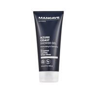 ManCave Azure Coast Shower Gel 200ml for Men, Refreshing Body Wash | Bergamot, cypress, green vines, coastal scent, natural, vegan, eco-conscious, cruelty free