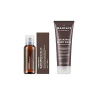 ManCave Beard Wash & Oil Duo for Men, Beard Grooming Set