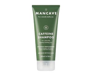 ManCave Caffeine Shampoo for Men, 200 ml, Shampoo, Natural, Vegan, Eco-Conscious, Cruelty-Free, for Healthy Hair Growth with Caffeine, Panthenol and Vitamin E, Shampoo for Men