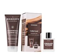 ManCave Cedarwood Mens Fragrance Gift Set, 50ml Cedarwood Eau de Toilette, 200ml Shower Gel, Natural Ingredients, Perfume Set, present for him, Fragrance for Men