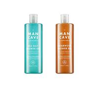 ManCave Cedarwood & Sea Salt Shower Gel Duo 500ml, Refreshing Body Wash