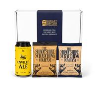 Mancave Essentials with Shropshire Scratchings - Traditional Old English and Salt & Cider Vinegar with Enville Ale - from GREAT BRITISH TRADING LIMITED