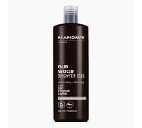ManCave Oudwood Shower Gel 500ml, Moisturising & Cleansing Body Wash for Men, Notes of Oud, Patchouli & Leather, Naturally Derived Ingredients, Made in UK, PCR Packaging