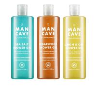 ManCave Shower Gel Trio 3x500ml for Men, Refreshing Body Wash