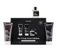 ManCave The Woody Scent Collection Gift Set, 2x Shower Gel & EDT | Cedarwood and Oud Wood Shower Gels 200ml, Oud Wood 50ml Eau de Toilette, Mens Gift Sets.