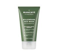 ManCave Willowbark Face Wash 125ml for Men, Cleanse and Detoxify with Willow bark Extract, Green Tea and Spinach Extract, Lathering Sulphate-Free Formula, Natural Formulation, Vegan Friendly