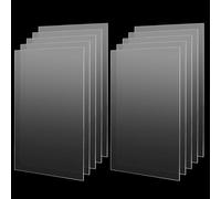 MANCHAP 10 PCS A4 Acrylic Sheet, 210 x 297 x 2mm Clear Plastic Panel, Transparent Acrylic Board for Table Signs, Painting, Picture Frame