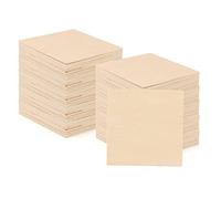MANCHAP 100 PCS 100x100x2mm Square Plywood Sheets, Unfinished Basswood Sheets Thin Wood Board for Engraving, DIY, Painting, Model Making Projects
