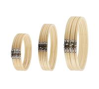 MANCHAP 15 PCS 3 Sizes Embroidery Hoops Set, 8 Inch, 10 Inch, 12 Inch Cross Stitch Hoops Ring for DIY Craft Sewing